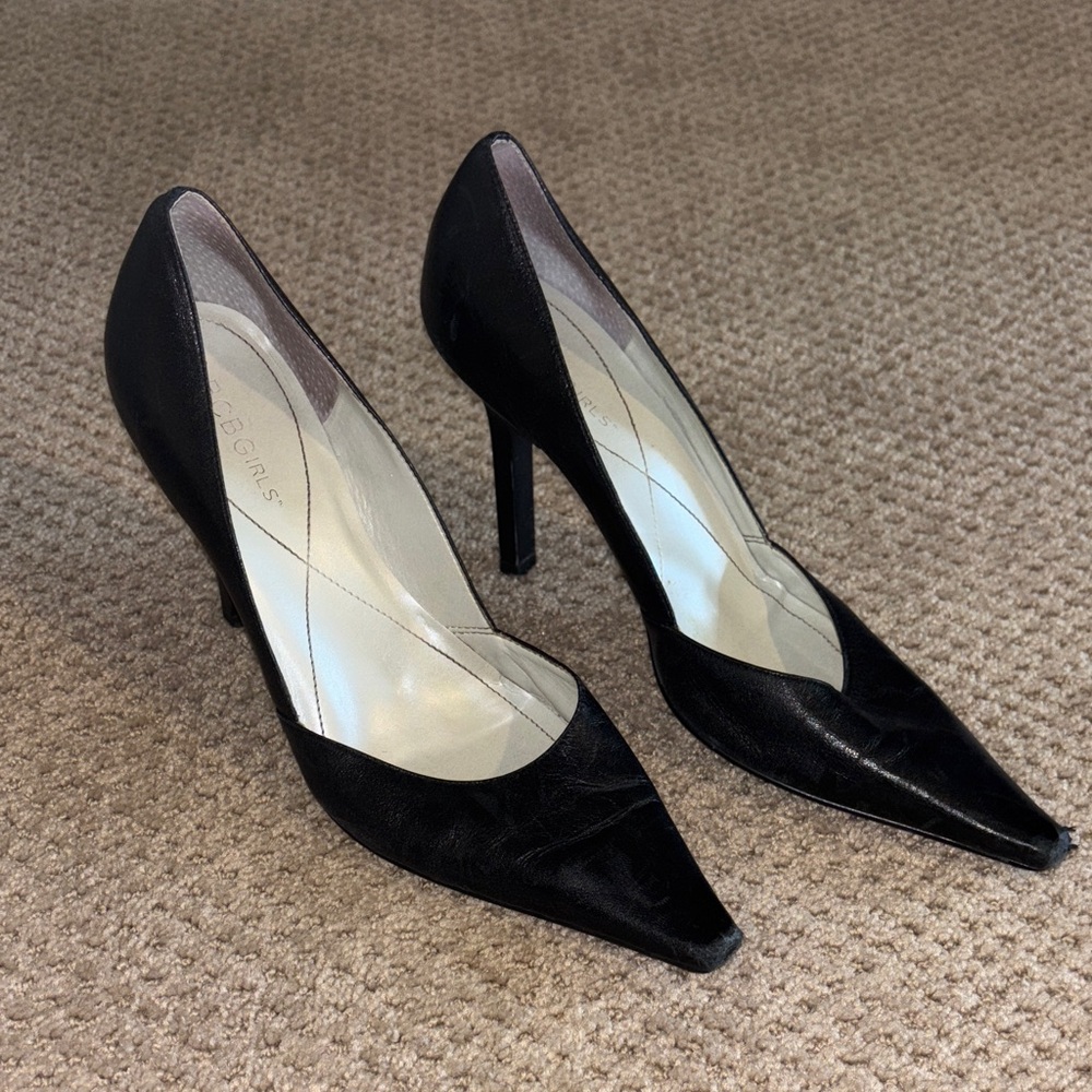 Y2K BCBGirls Women’s  Elegant Black Stiletto Heels SZ 7.5